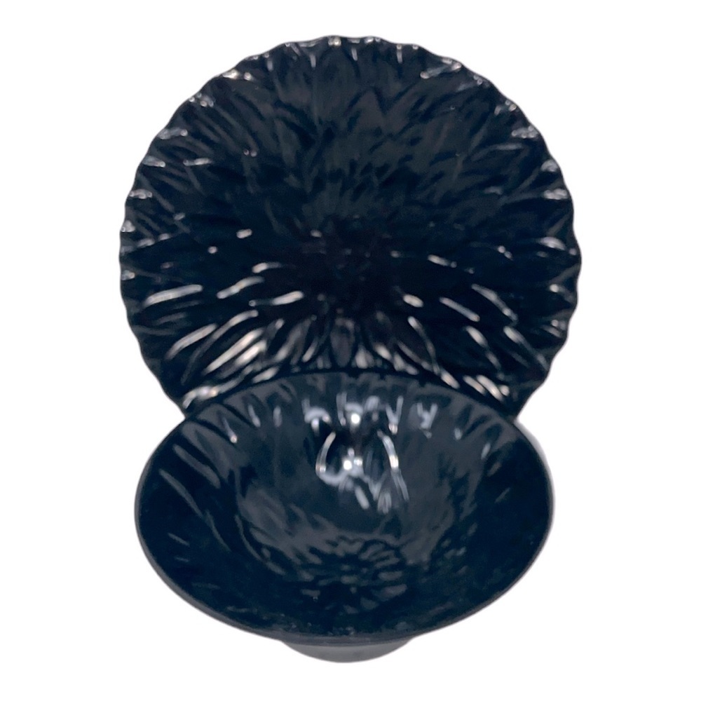 Home. Small Melamine Dinnerware Saucer and Sauce Bowl.